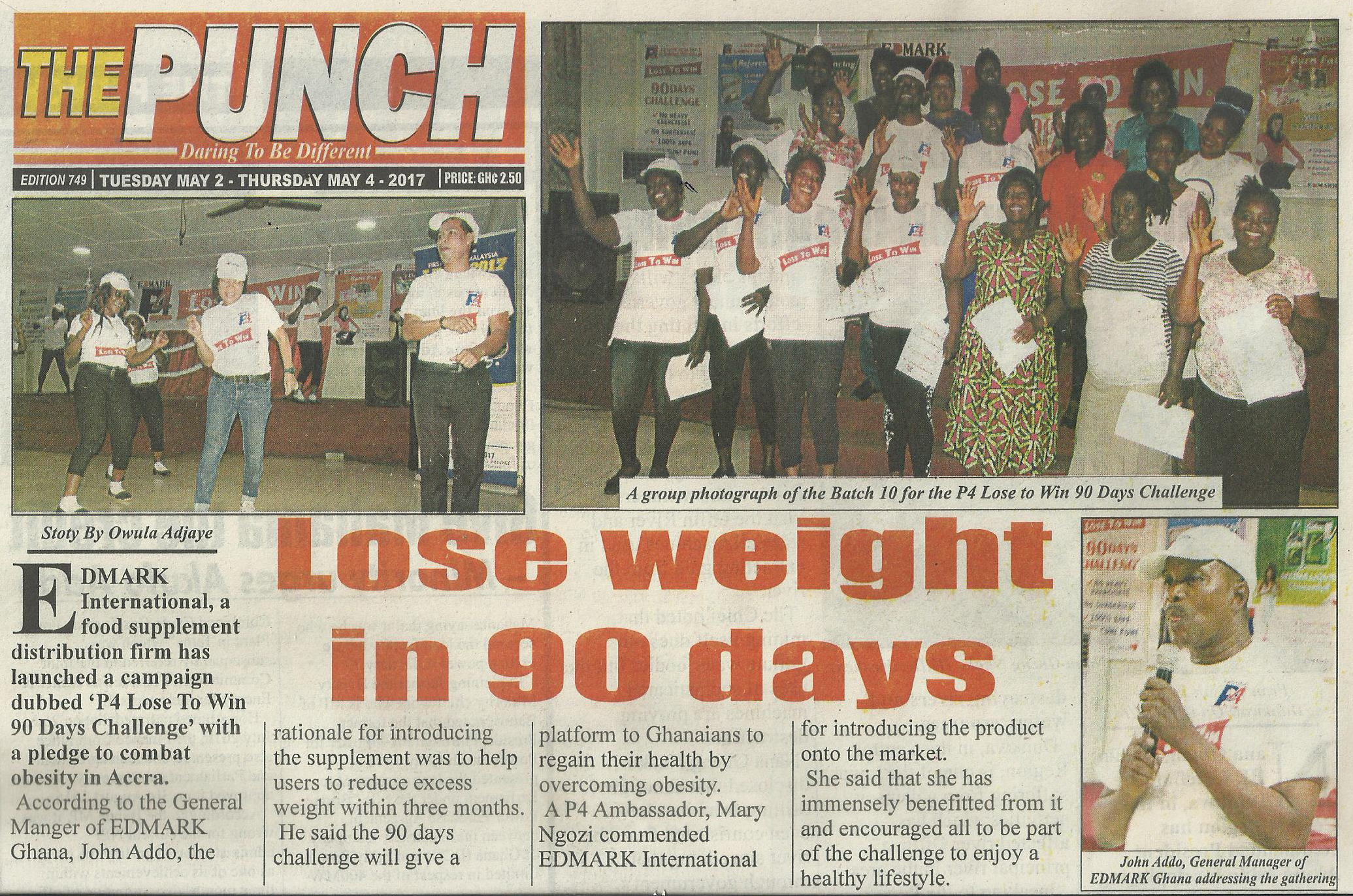 May 2, 2017 The Punch, Ghana