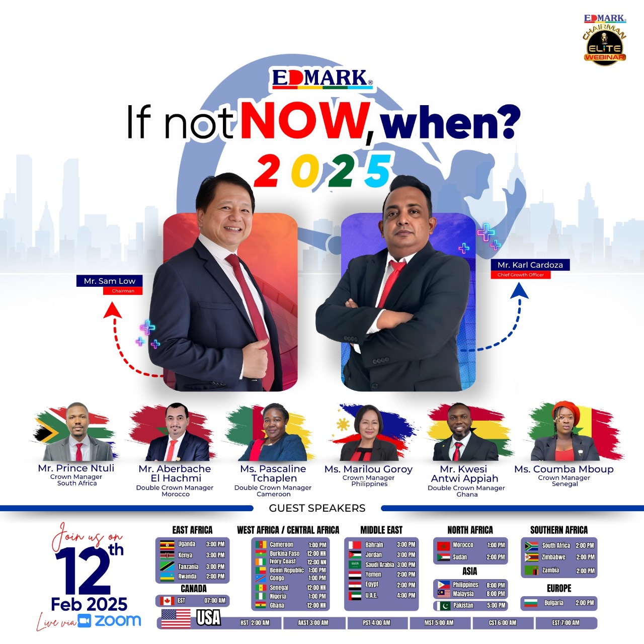 CHAIRMAN WEBINAR: IF NOT NOW, WHEN? 2025 | 12 FEBRUARY 2025 | 1:00PM GMT+1